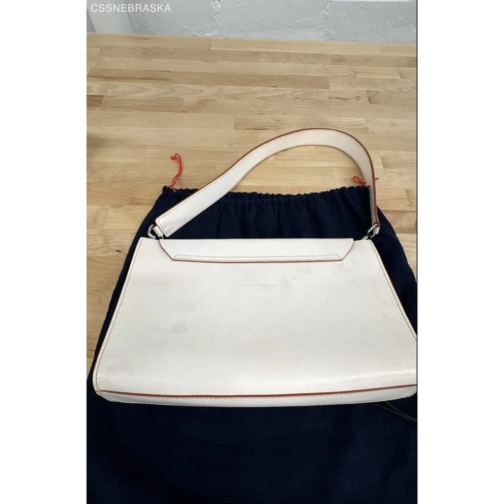 Dooney & Bourke Made in Italy Leather Buckle Shoulder Bag Convertible Clutch - S